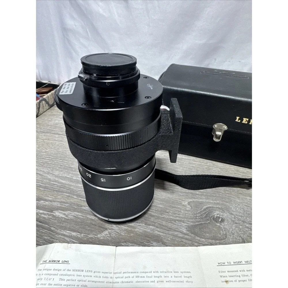 Lentar 500mm F:8 Mirror Lens w/Hood & Caps, Tripod Mount, No.10787 Unknown Mount